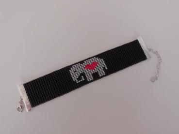Armband Elefant mit Herz