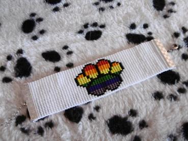 Armband Regenbogen-Pfote