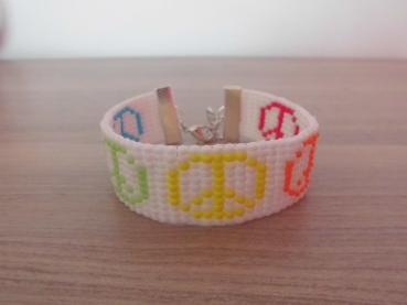 Armband Regenbogen-Peace