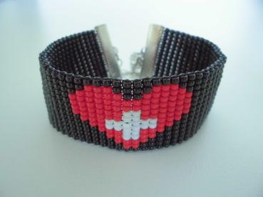 Armband Schweizer Herz