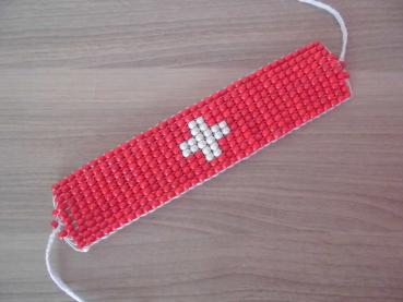 Armband Schweiz Holzperlen
