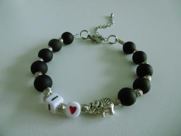 Armband I Love Elephants