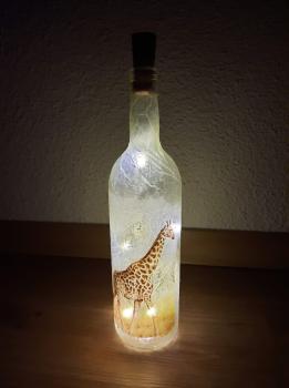 Leuchtflasche Giraffe