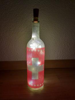 Leuchtflasche Schweizerkreuz 2