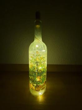 Leuchtflasche Christbaum