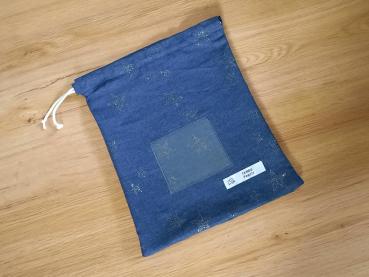 Stoffbeutel Glitzersterne