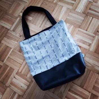 Shopper Sennenmuster Schwarz