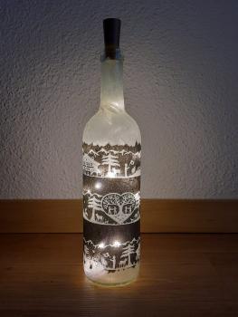 Leuchtflasche Swiss Style Schwarz