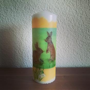 Kerze Frühlingshasen