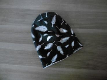 Wendebeanie Federn 47-49