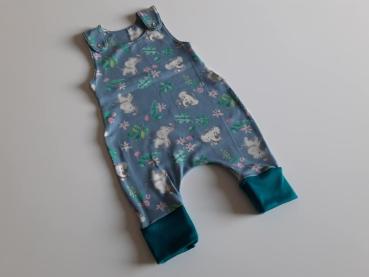 Strampler Elefäntli mit Blumen