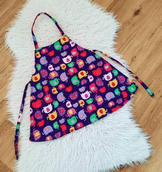 Wendeschürze Elefanten Violett