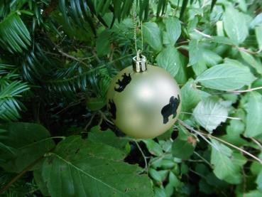 Weihnachtskugeln mit Elefanten Gold Matt