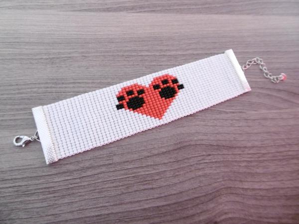 Armband Herz mit Pfoten