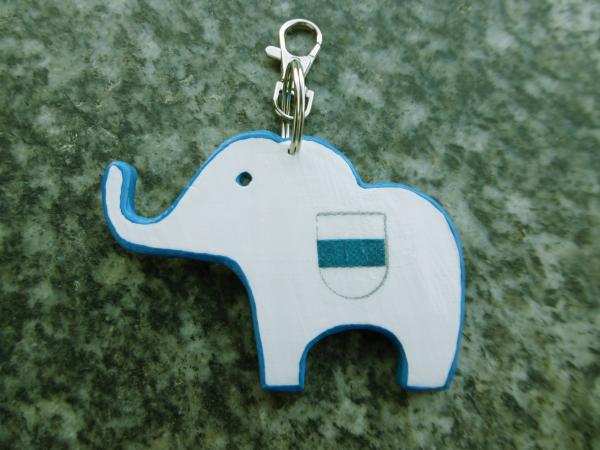 Schlüsselanhänger Elefant Zug