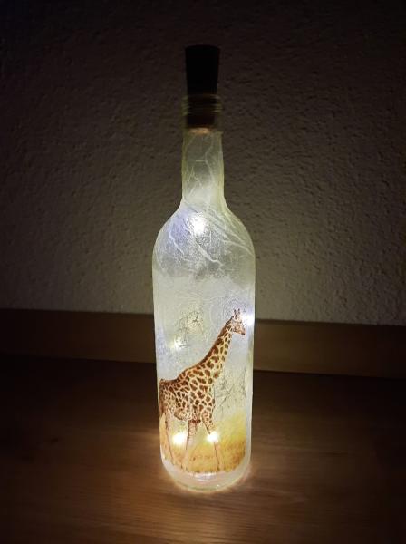 Leuchtflasche Giraffe