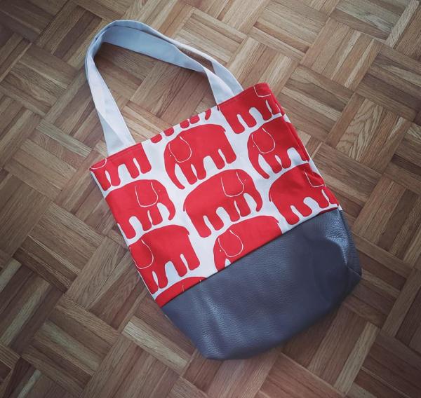 Shopper Elefanten Rot
