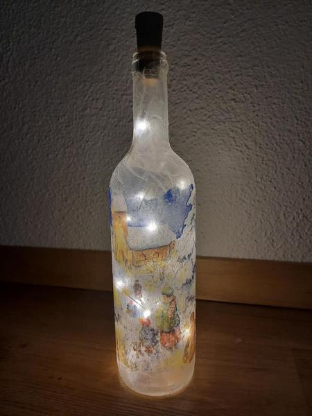 Leuchtflasche Weihnachtszeit
