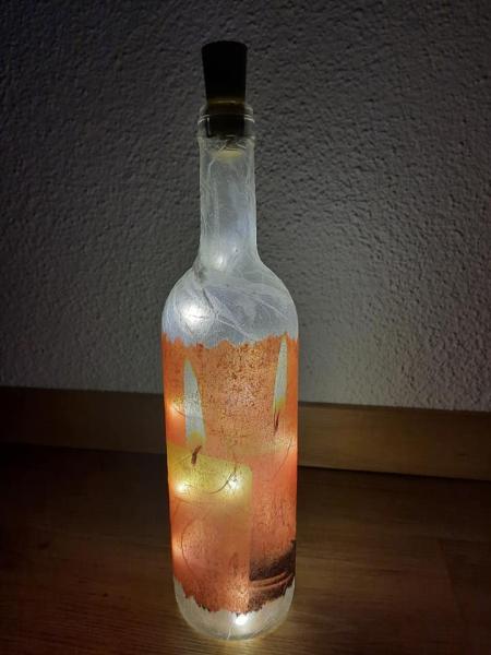 Leuchtflasche Advent