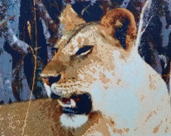 Diamond Painting "Löwin"