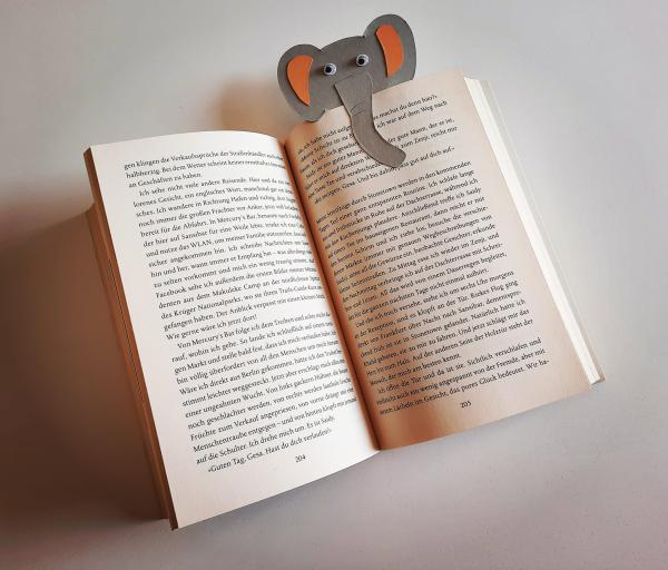 Lesezeichen Elefant