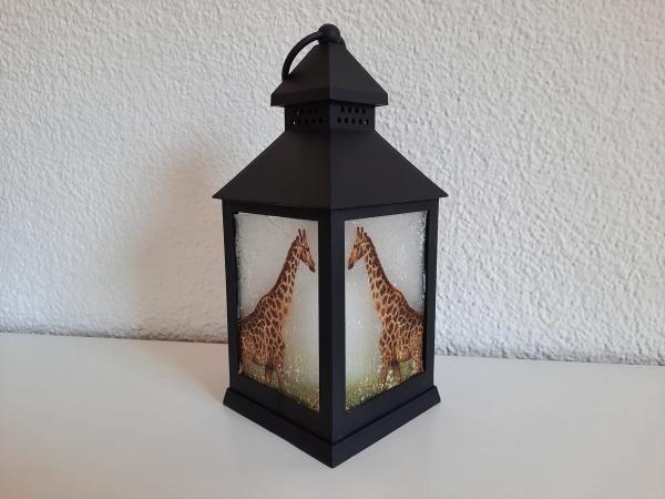 Laterne Schwarz Giraffe