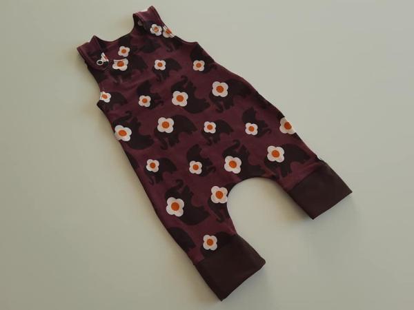 Strampler Elefanten Bordeaux