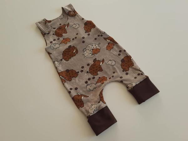 Strampler Mammut Grau