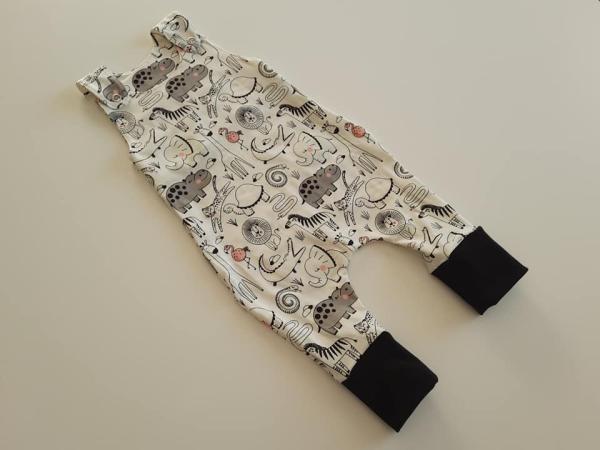 Strampler Wilde Tiere Weiss 2
