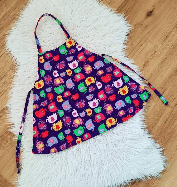 Wendeschürze Elefanten Violett