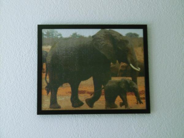Diamond Painting "Elefantenmama mit Baby"